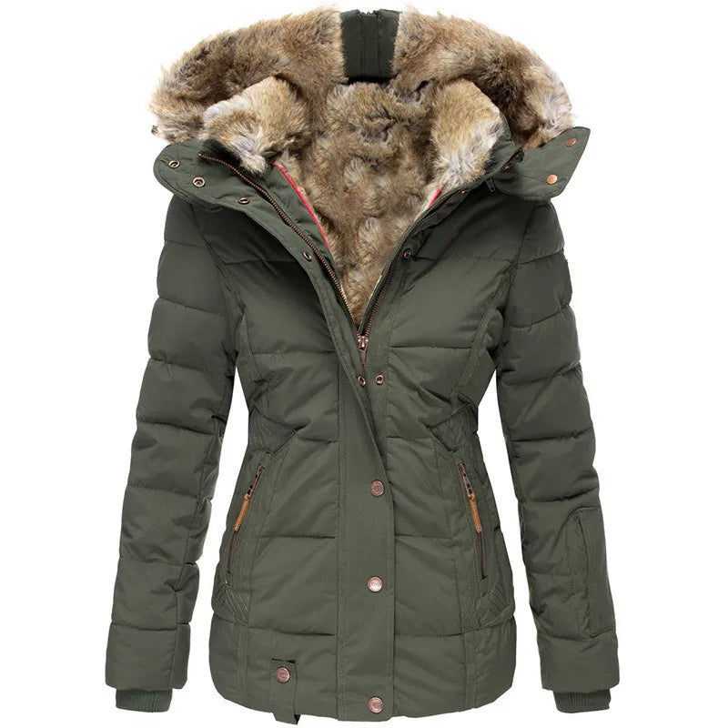 Belen - Warm winter coat with fur lining