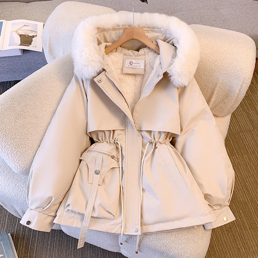 Amy - Elegant winter jacket with fur